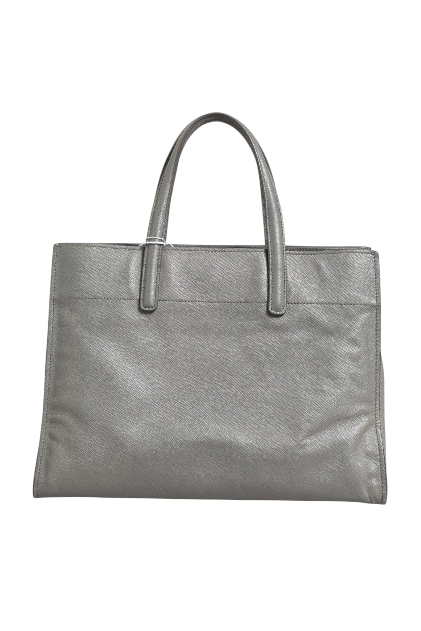 Prada Gray Saffiano Leather Tote