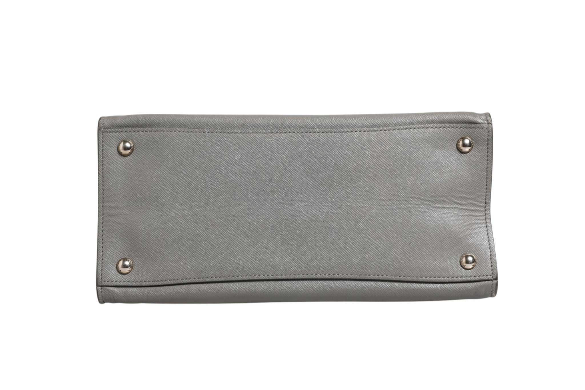 Prada Gray Saffiano Leather Tote