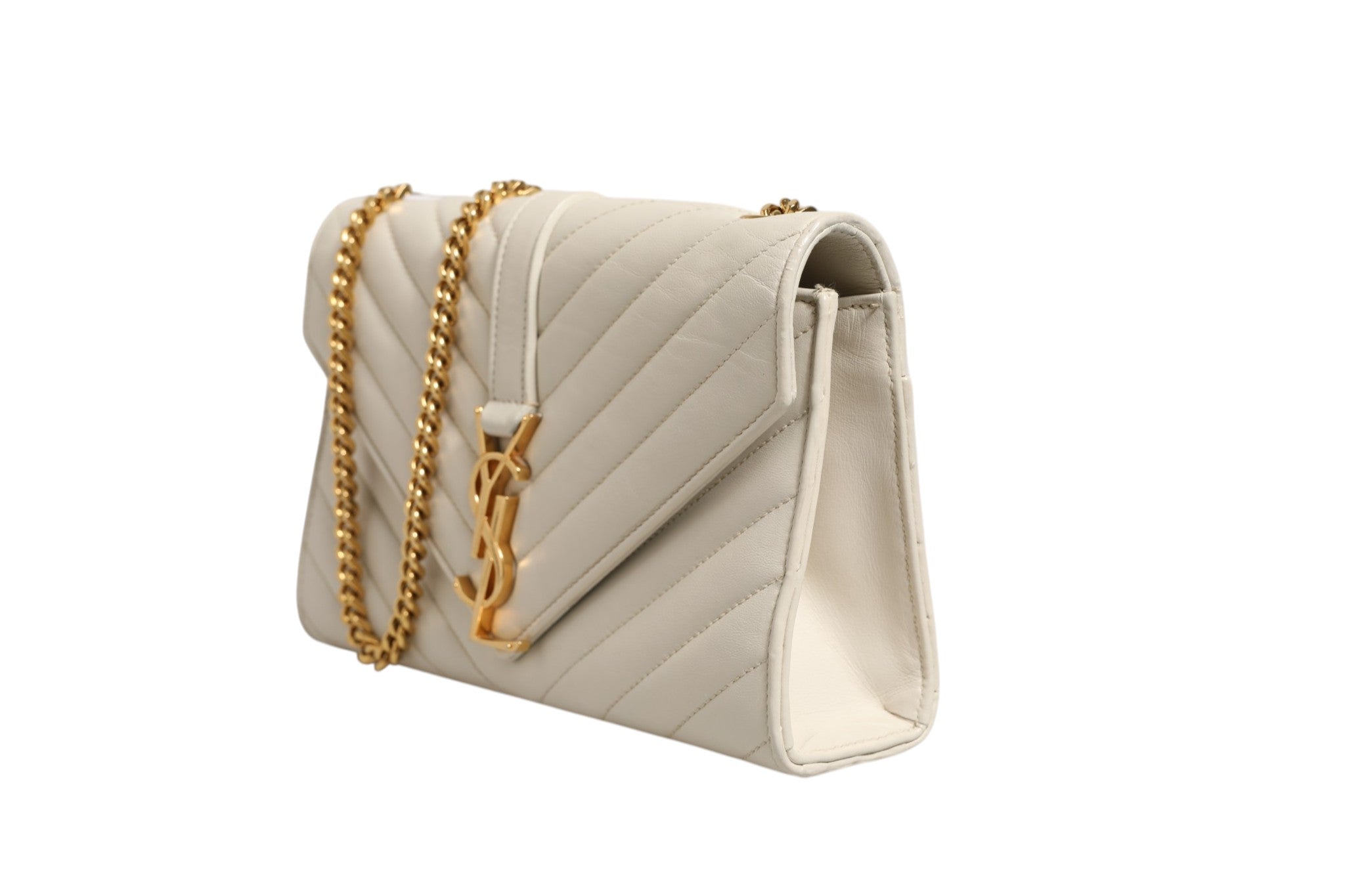 Saint Laurent Envelope Triquilt Medium YSL Shoulder Bag