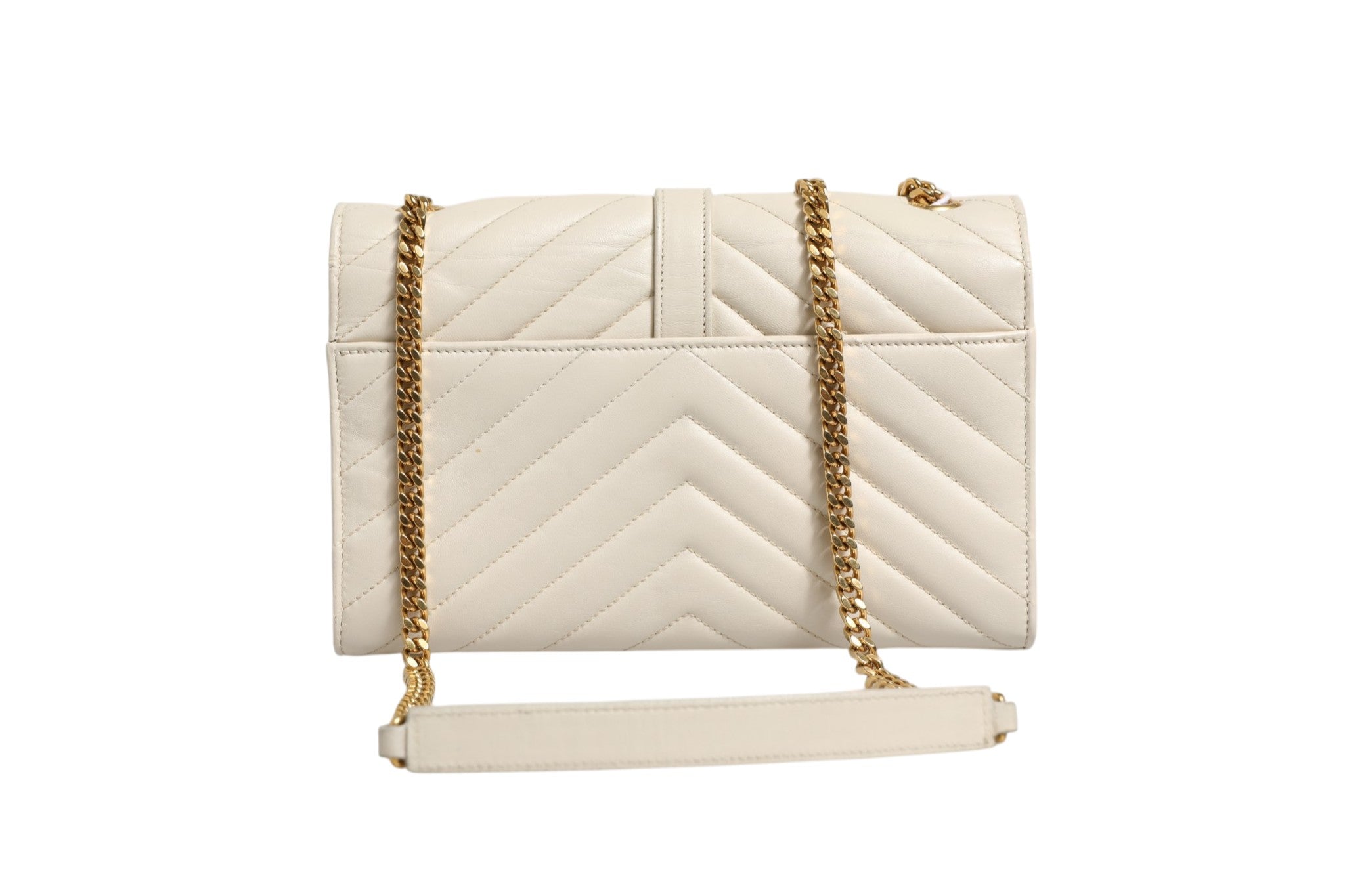 Saint Laurent Envelope Triquilt Medium YSL Shoulder Bag