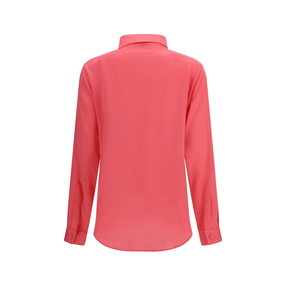 Indulge in the Tom Ford Multicolor Silk Dress Shirt, crafted from luxurious silk georgette, embodying timeless elegance for those who appreciate refined sophistication.
