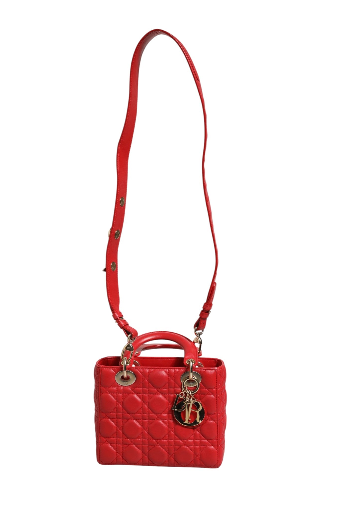 Christian Dior Lady Dior Cannage Leather Handbag - Couture Elegance