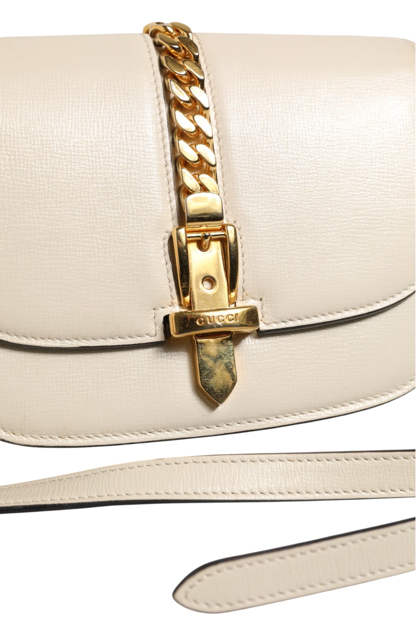 Gucci Sylvie 1969 Mini Leather Shoulder Bag - Artisanal Luxury