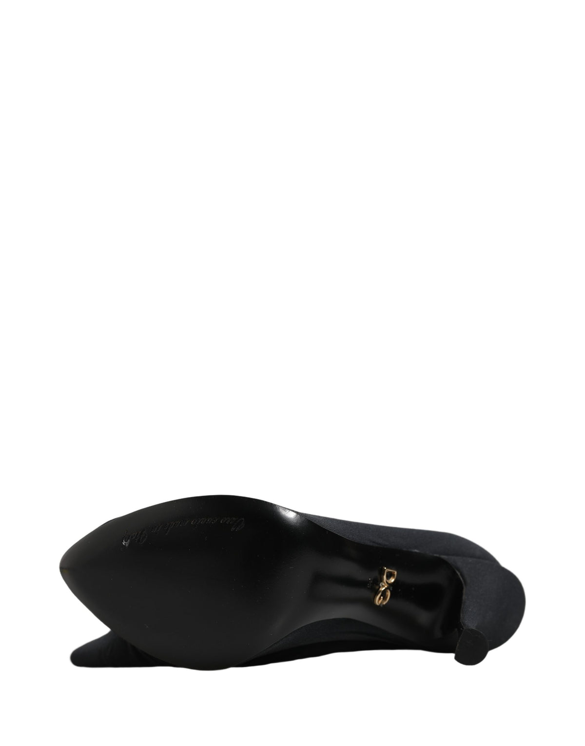 Dolce & Gabbana Black Stretch Socks Knee High Boots - Luxury Elegance