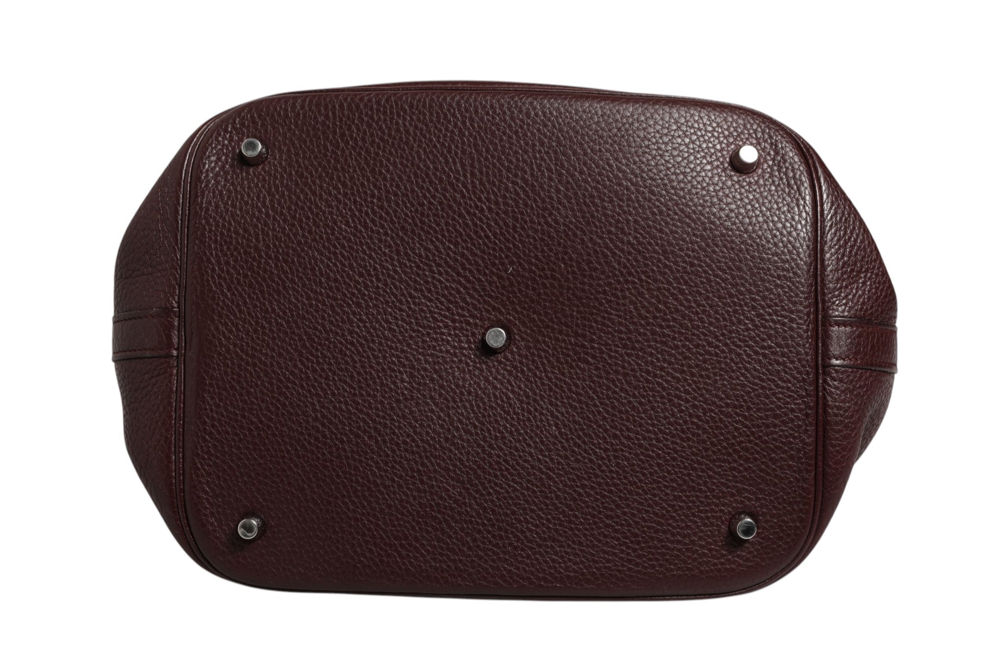 Hermès Picotin Taurillon Clemence Chocolate Handbag