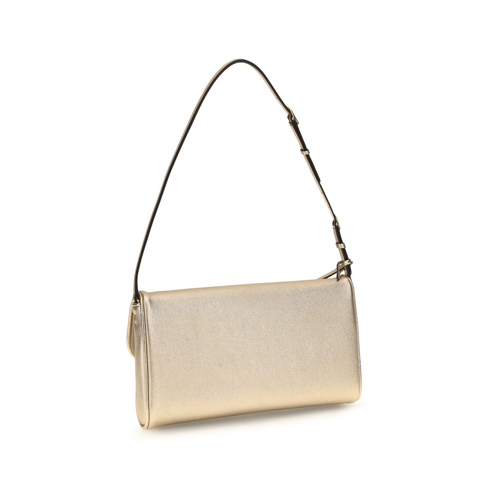 Valentino Garavani Gold Lamb Ovis Aries Aries Clutch Bag