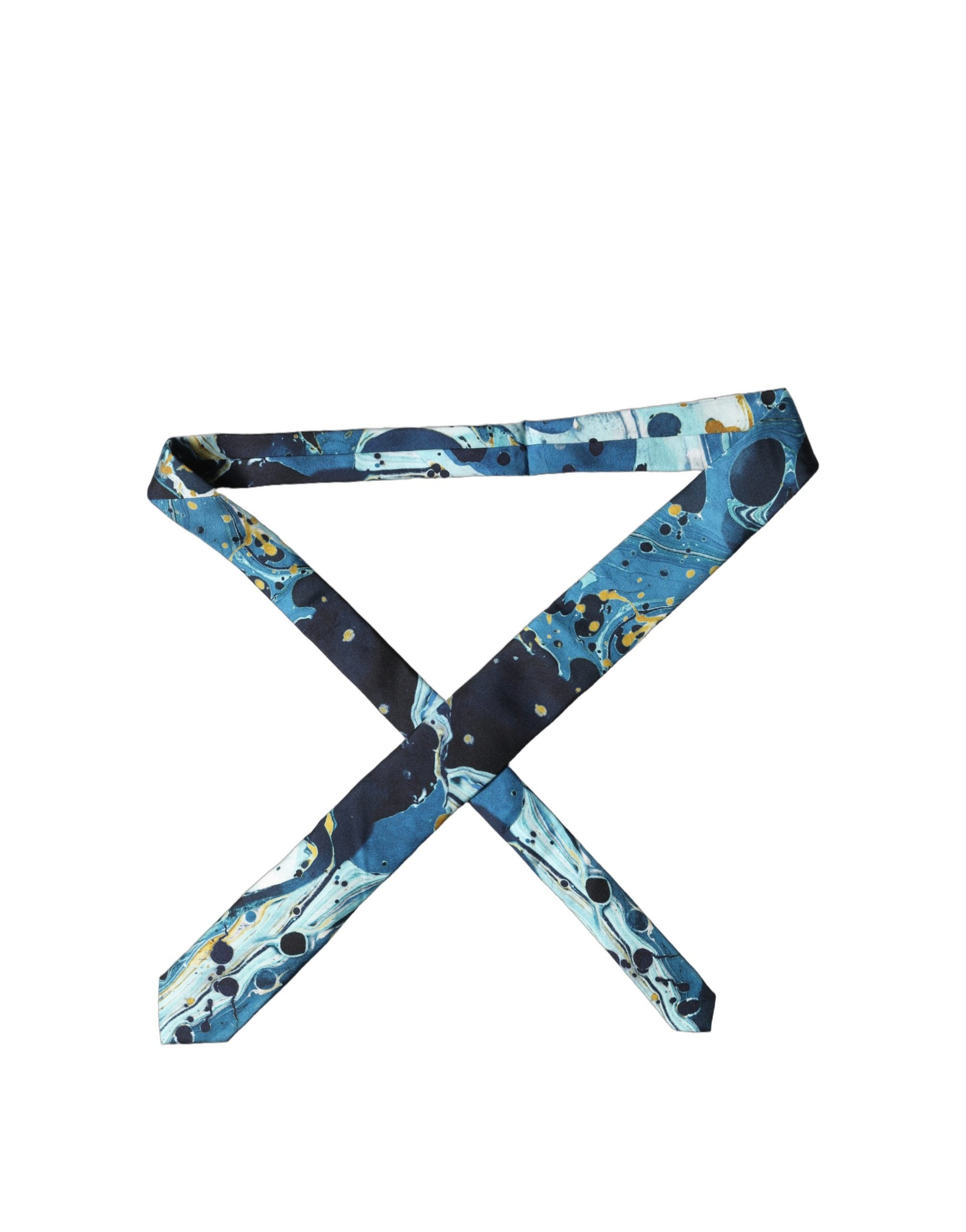 Dolce & Gabbana Multicolor Abstract Silk Necktie - Luxe Elegance