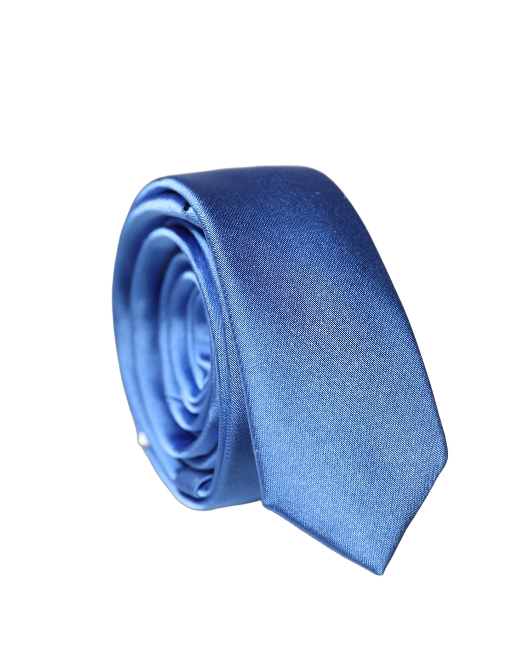 Dolce & Gabbana Blue Silk Necktie - Timeless Italian Elegance