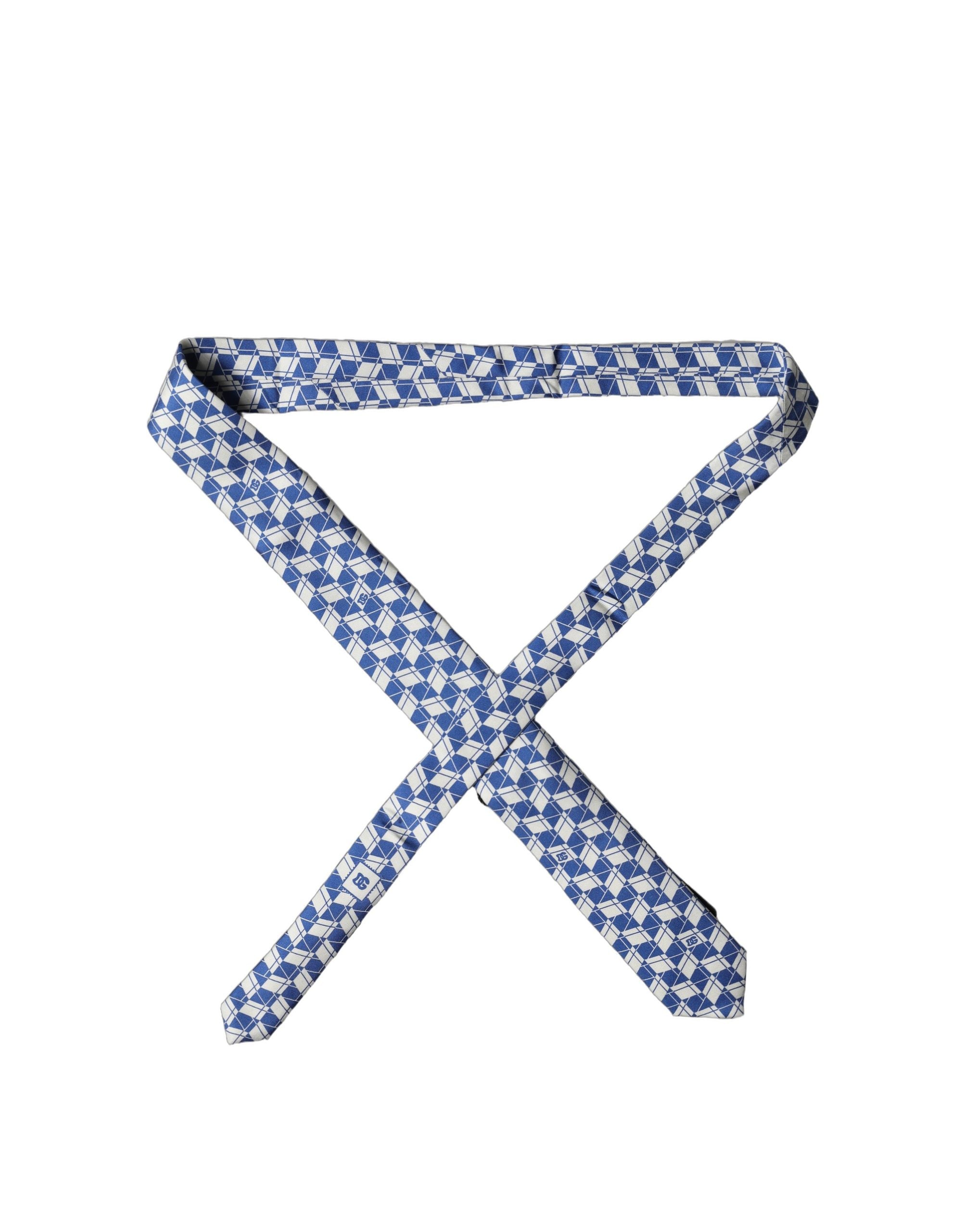 Dolce & Gabbana Silk Necktie - Timeless Elegance in Blue