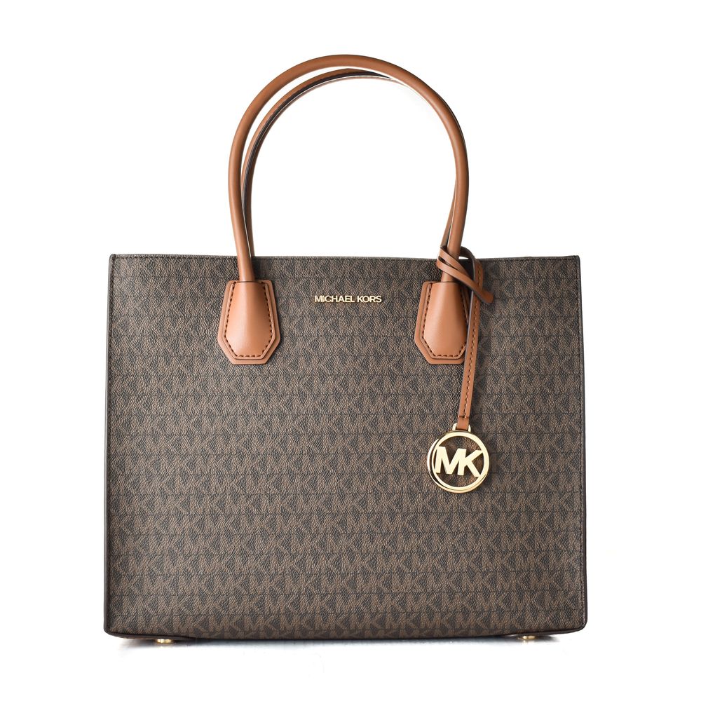 Indulge in the exquisite Michael Kors Brown Leather Shoulder Bag, a timeless accessory that embodies refined luxury and unparalleled craftsmanship for the discerning individual.