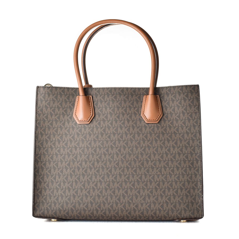 Elevate your style with the Michael Kors Brown Leather Shoulder Bag, a symbol of exquisite craftsmanship and timeless elegance for discerning individuals.