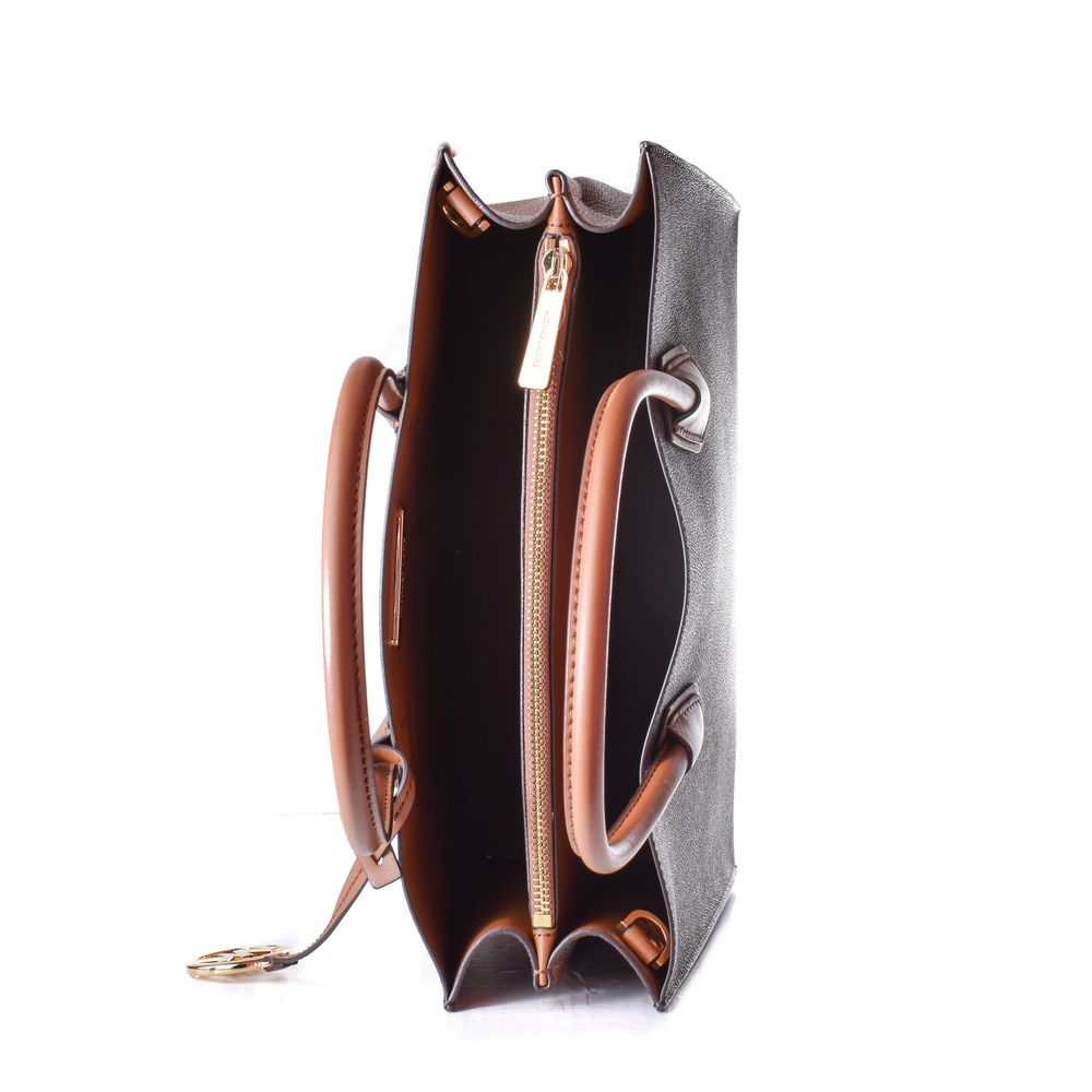 Indulge in the timeless elegance of the Michael Kors Brown Leather Shoulder Bag, a symbol of refined luxury and exquisite craftsmanship for discerning tastes.