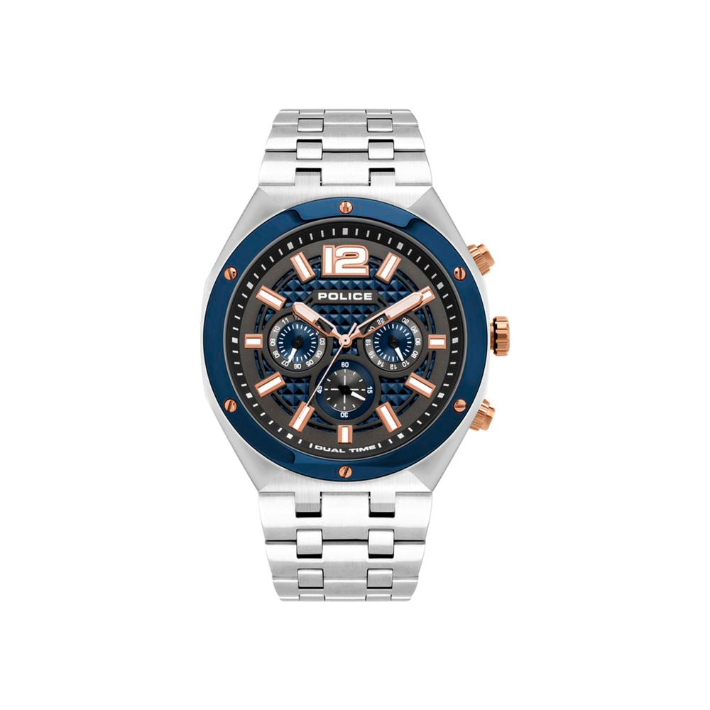 Police Gray Stainless Steel Dress Watch - Timeless Luxury Redefined