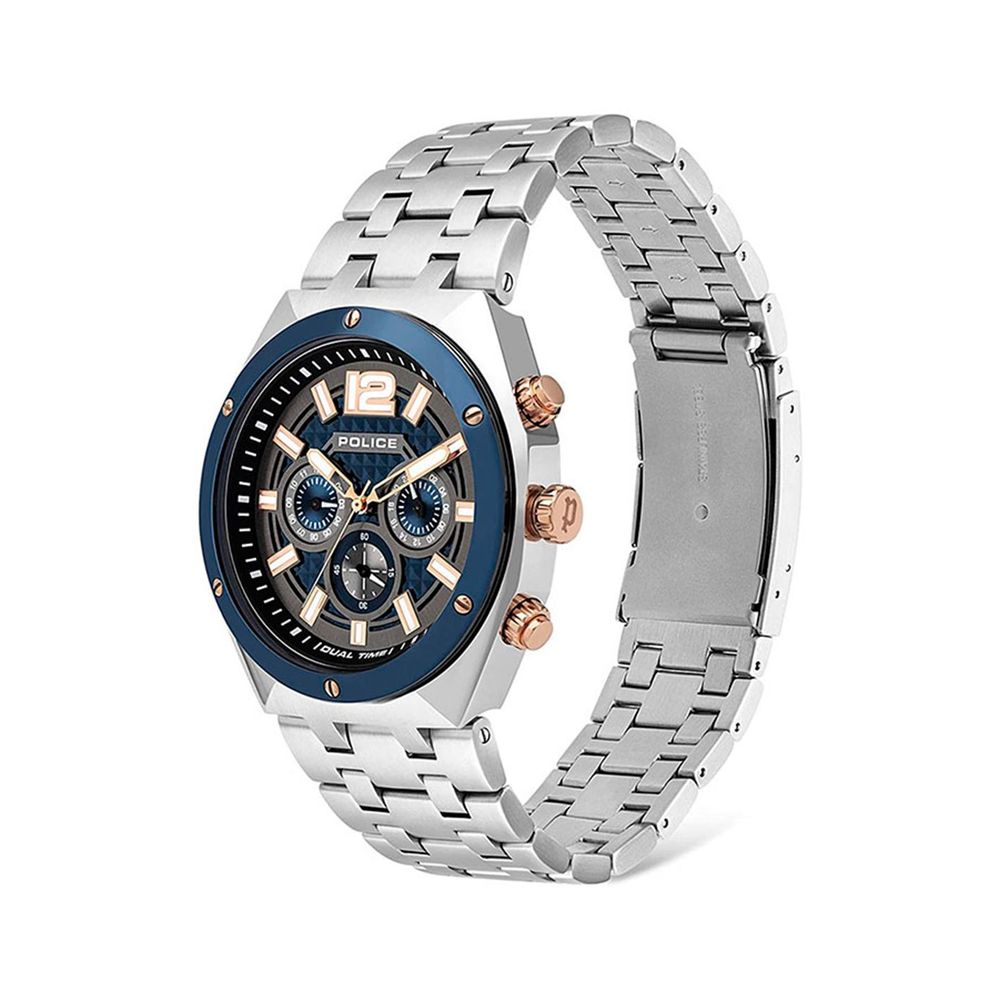 Police Gray Stainless Steel Dress Watch - Timeless Luxury Timepiece