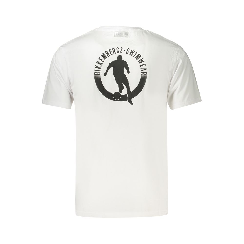 Bikkembergs White Cotton T-Shirt