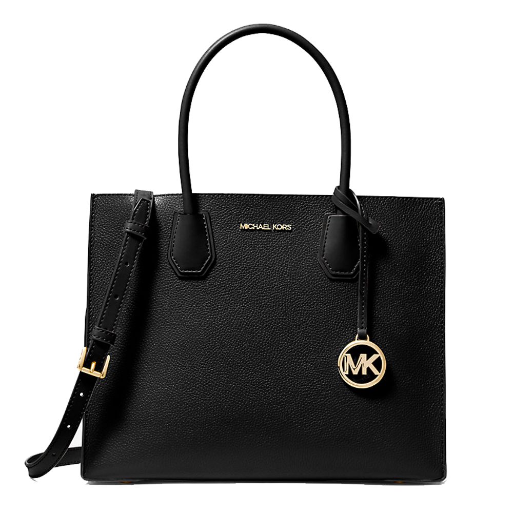 Elevate your style with the Michael Kors Black Fur Handbag from the Mercer Core Collection, a luxurious statement piece crafted for the discerning individual.