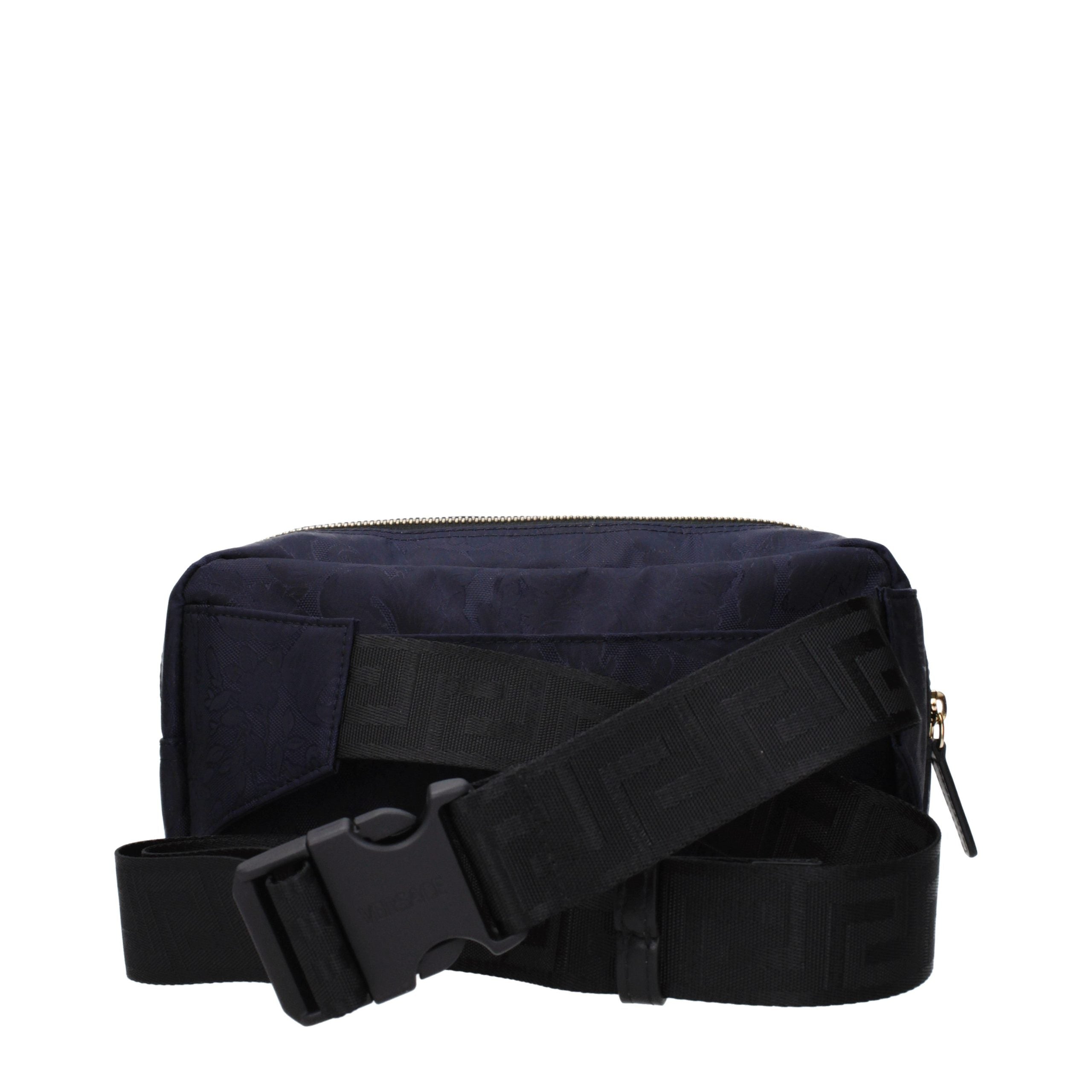 Indulge in the Versace Blue Fabric Backpack, a masterpiece of luxury and craftsmanship, designed for those who embody elegance and sophistication in every moment.