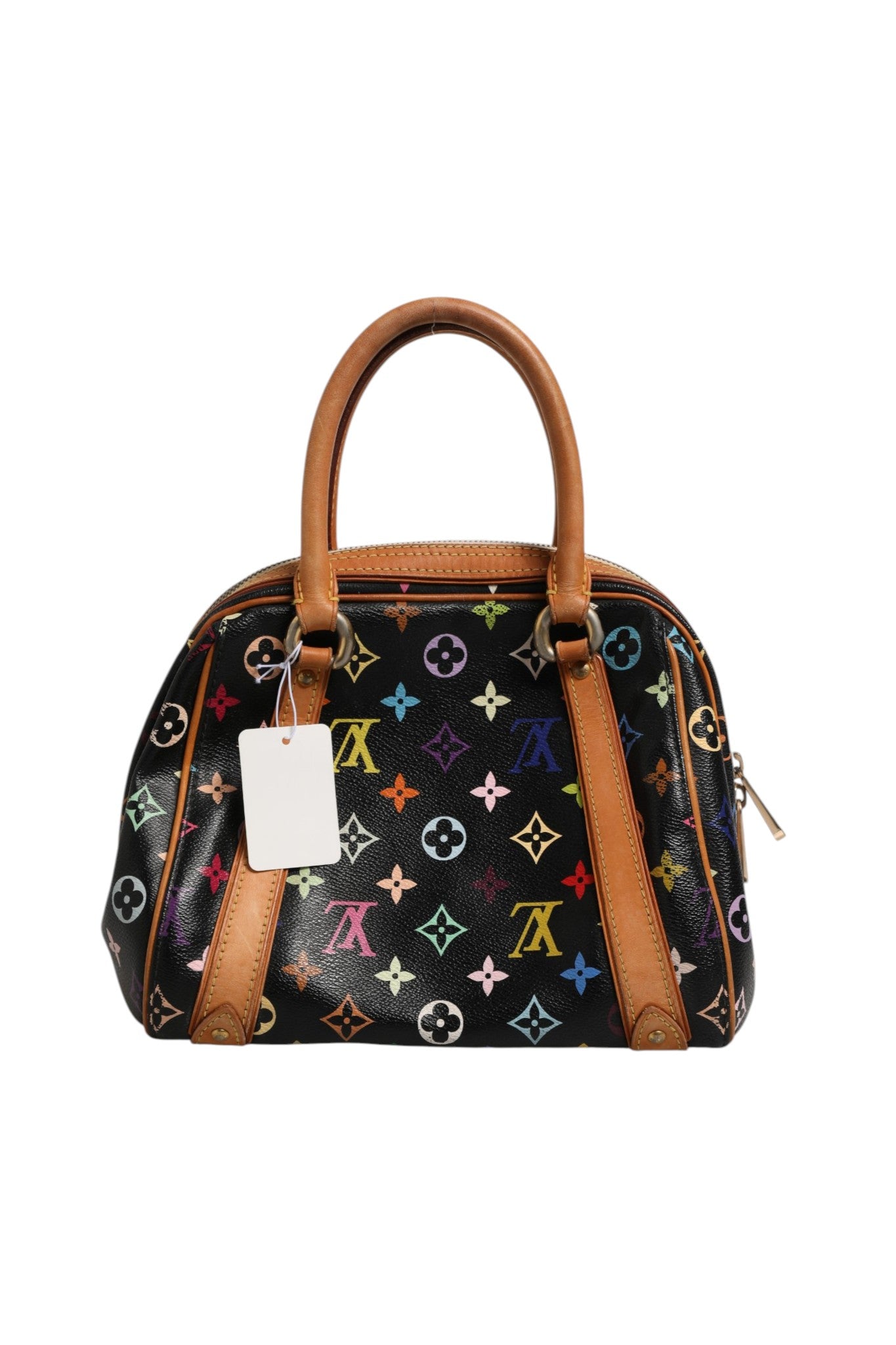 Elevate your style with the Louis Vuitton Black Monogram Multicolor Canvas Priscilla Handbag, a timeless masterpiece of exquisite craftsmanship and luxurious allure.