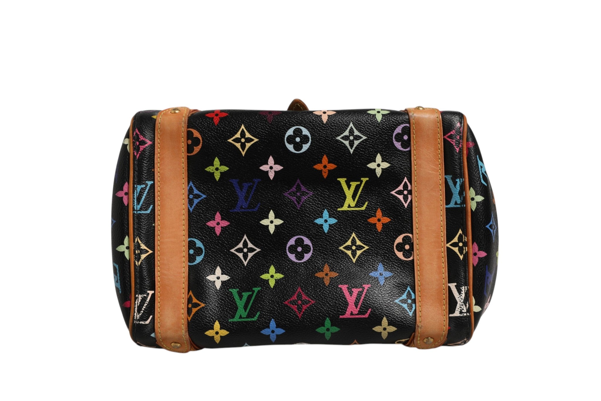 Elevate your style with the Louis Vuitton Black Monogram Multicolor Canvas Priscilla Handbag, a symbol of exquisite craftsmanship and timeless elegance for the discerning individual.