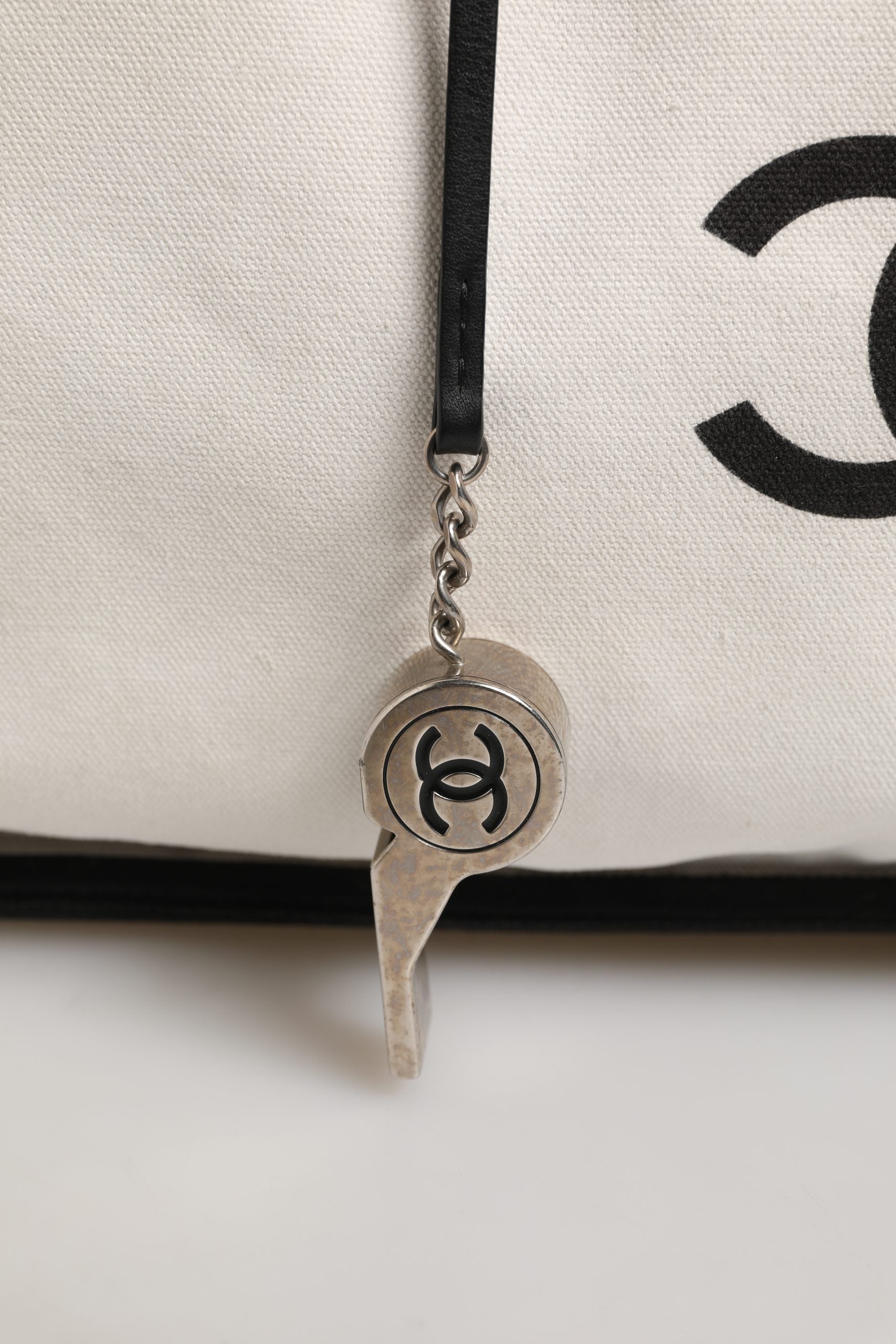 Chanel Ladies First Canvas Tote Bag - Artisanal Luxury Elegance