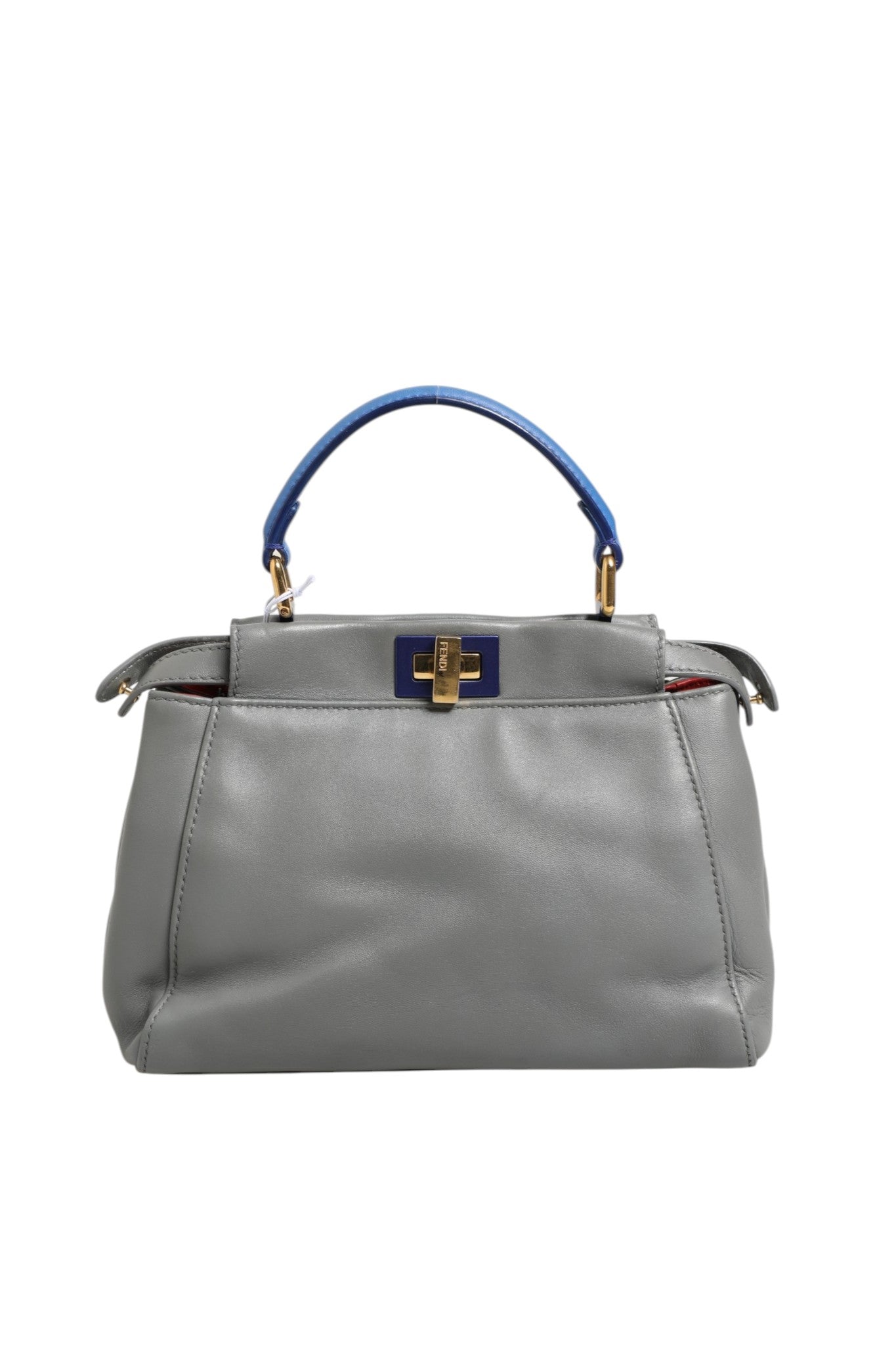 Discover the Fendi Mini Peekaboo Blue Grey, a masterpiece of Italian craftsmanship that embodies timeless elegance and sophisticated allure for discerning individuals.