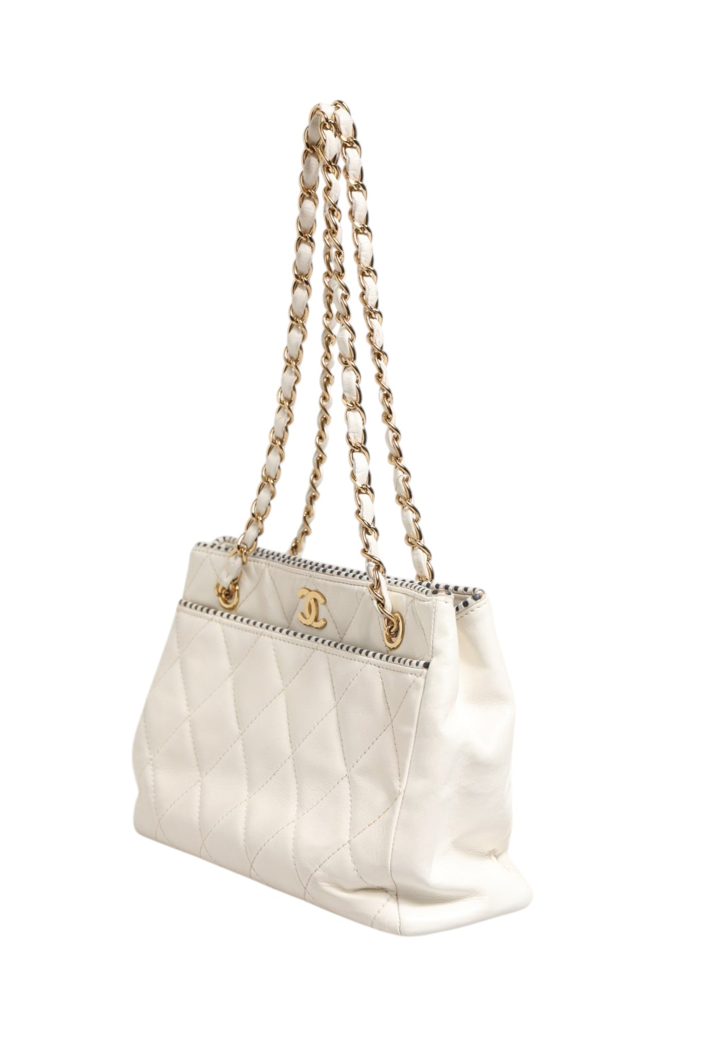 Chanel Shiny Calfskin Quilted Mini 22 Artisanal Luxury Handbag