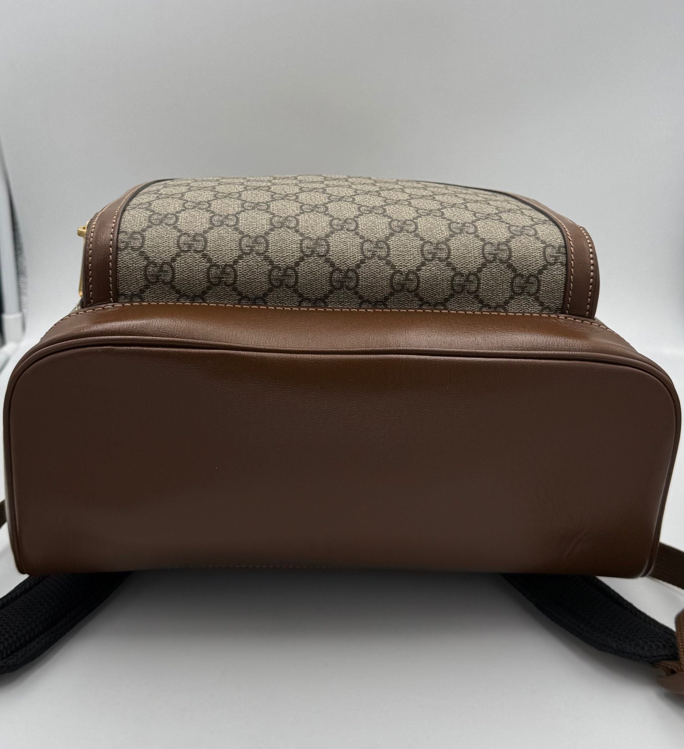 Gucci GUCCI GG Supreme and Leather Backpack