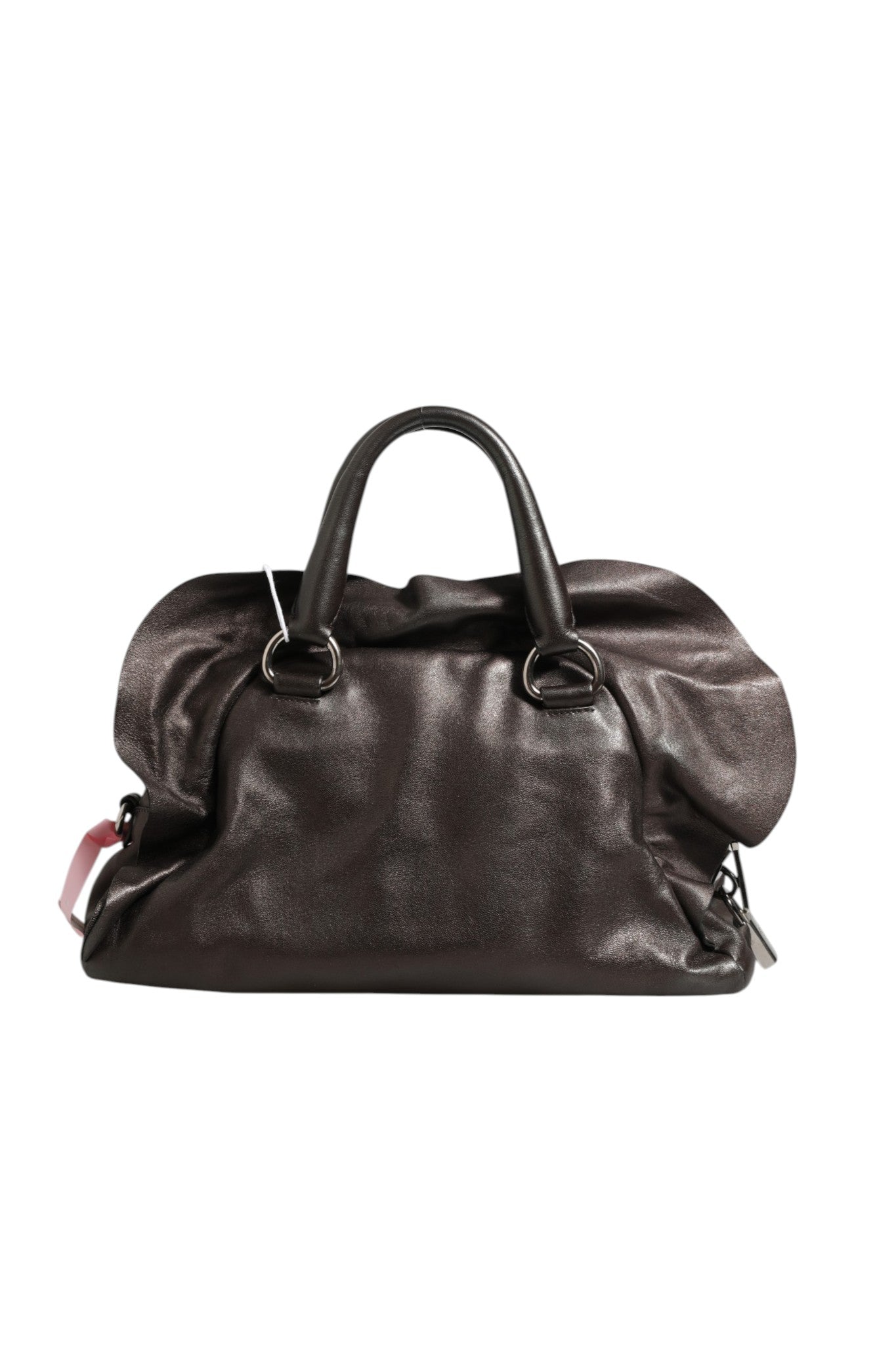 Elevate your style with the Prada Metallic Nappa Leather Ruffle Shoulder Bag, a timeless piece that embodies exquisite craftsmanship and luxurious allure.