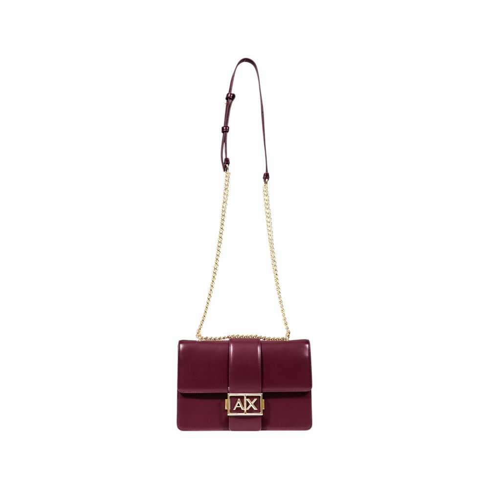 Elevate your allure with the Armani Exchange Bordeaux Polyester Handbag, a sophisticated blend of modern design and luxurious craftsmanship for the discerning individual.
