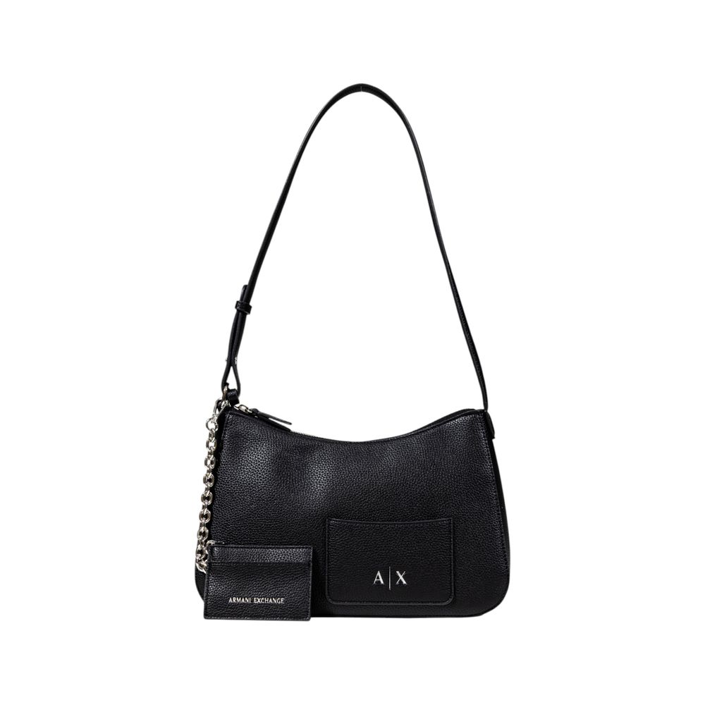 Elevate your style with the Armani Exchange Black Polyester Handbag, a fusion of luxurious craftsmanship and functional elegance, perfect for any sophisticated occasion.
