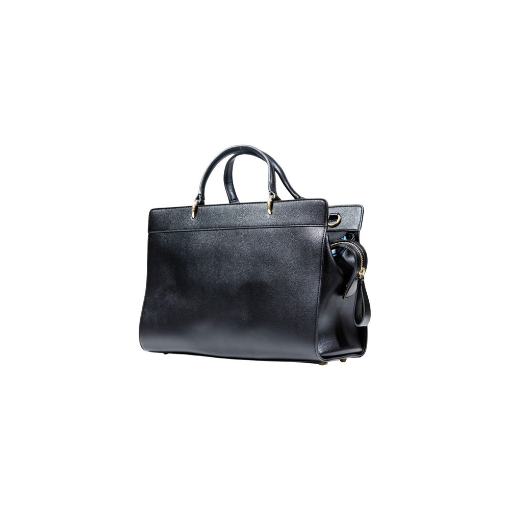 Discover the Armani Exchange Black Polyester Handbag, a fusion of elegance and practicality, crafted for those who appreciate luxury and sophistication in every detail.