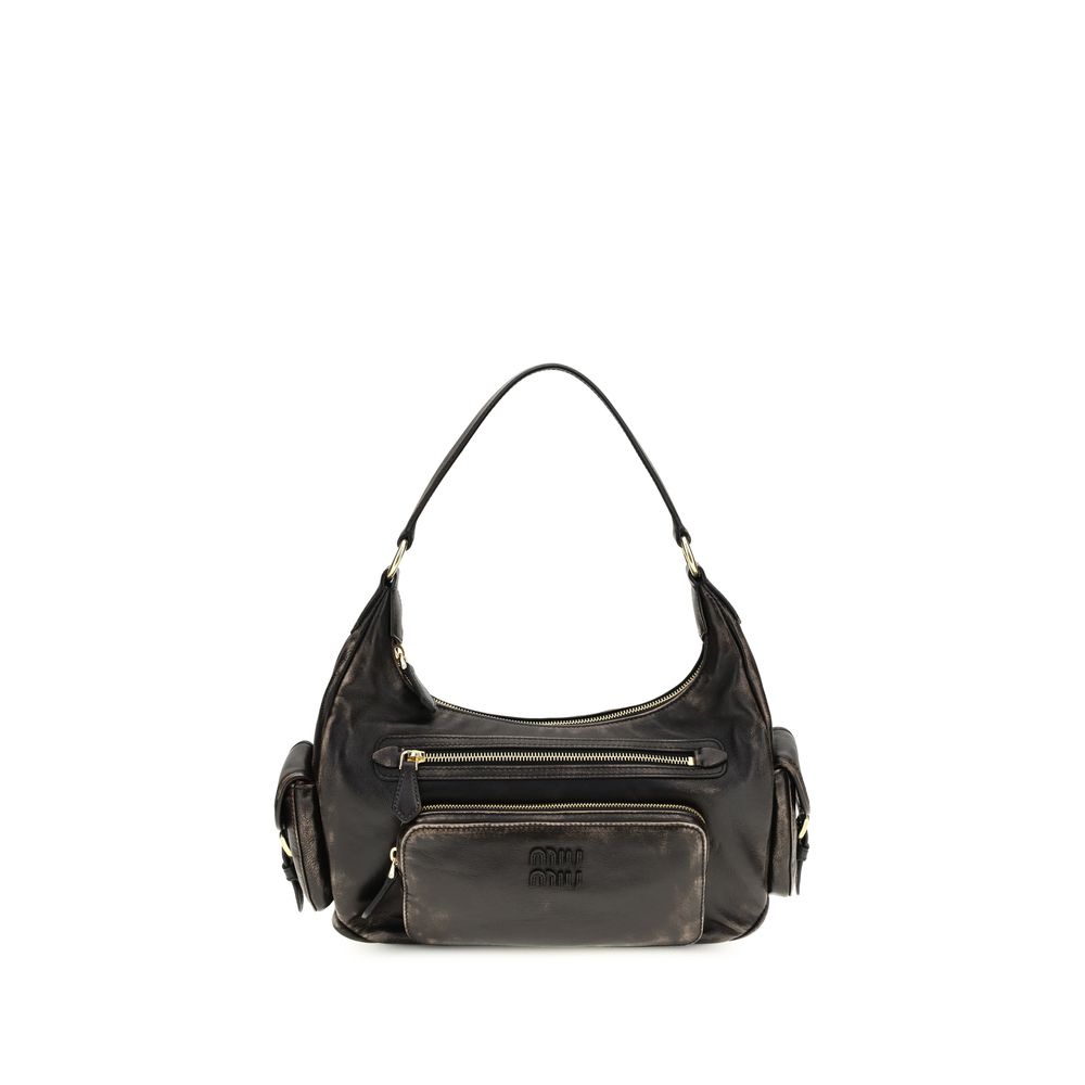 Miu Miu Brown Calf Leather Bos Taurus Shoulder Bag - Luxury Redefined
