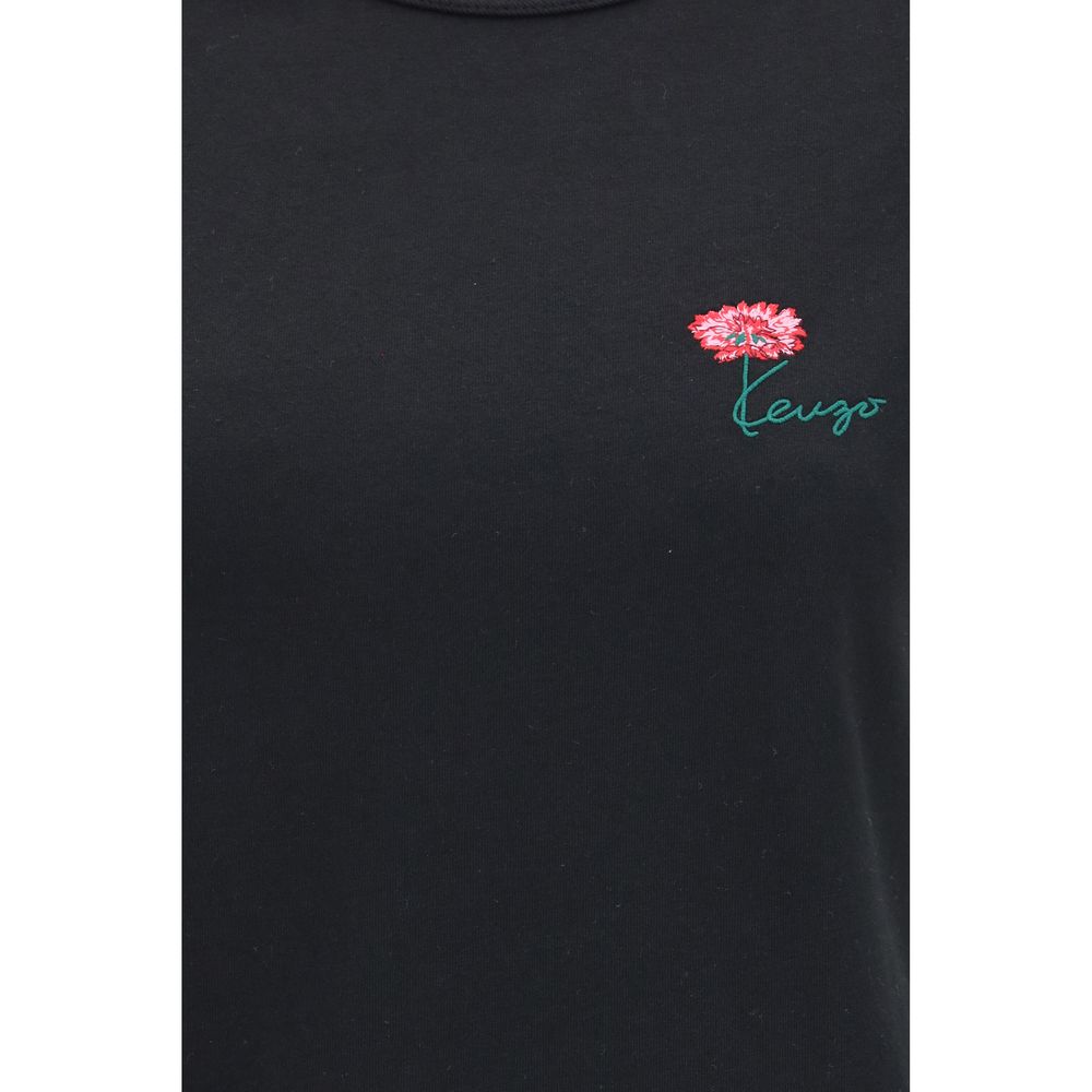 Experience the exquisite allure of the Kenzo Tulip embroidered cotton T-shirt, where luxurious craftsmanship meets timeless elegance, perfect for any sophisticated wardrobe.