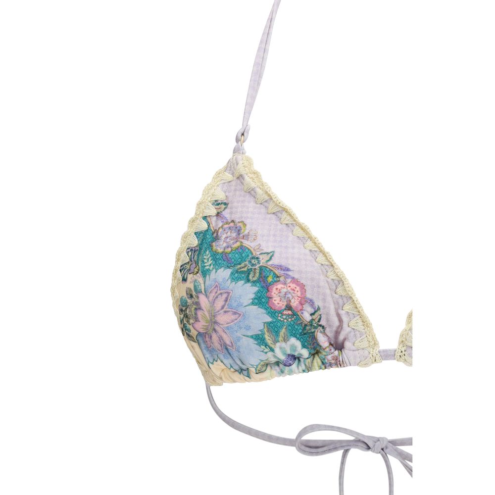 Indulge in the Zimmermann Beige Polyamide Bikini, a luxurious blend of elegance and comfort, featuring exquisite crochet details for a captivating beachside allure.