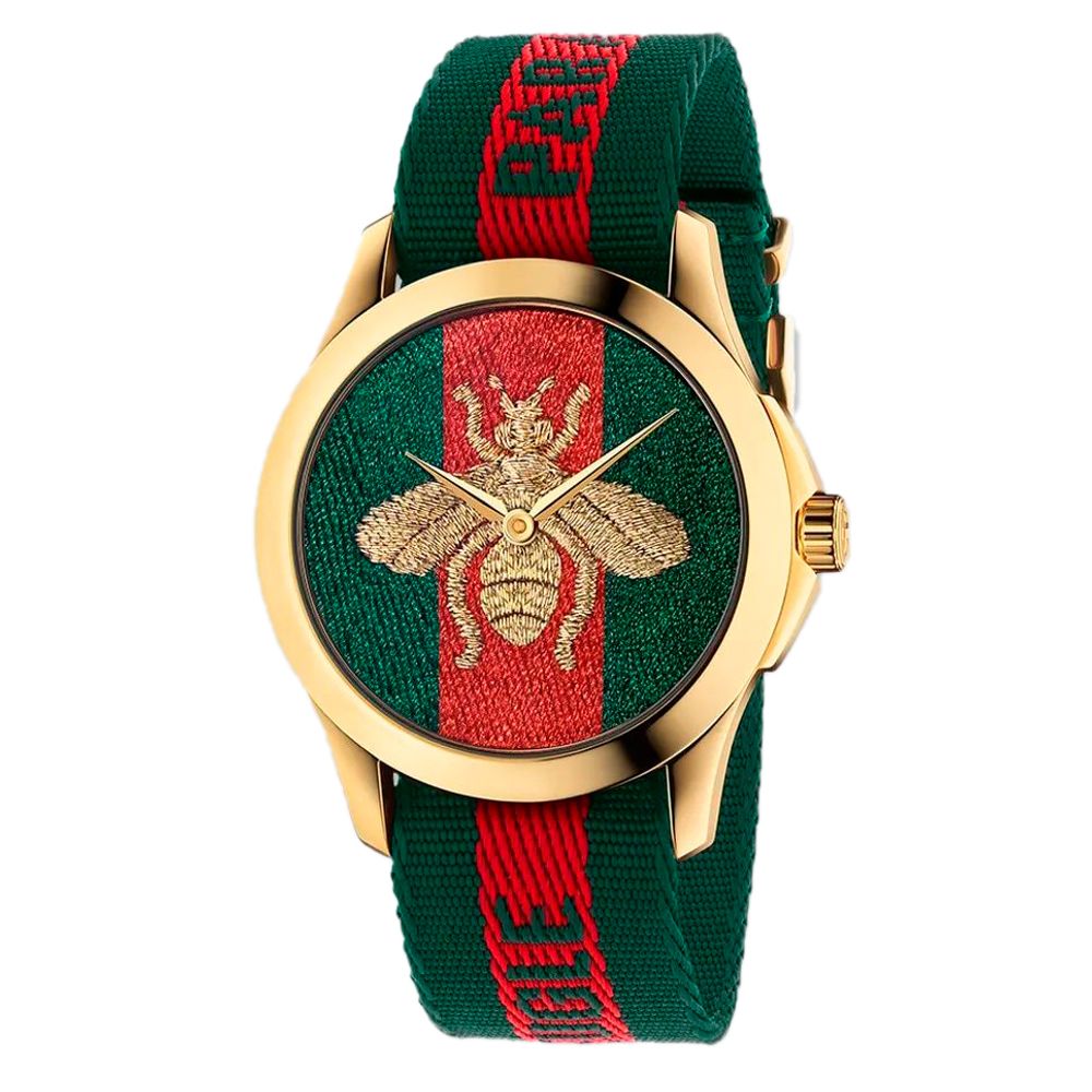 Gucci Multicolor Nylon Bracelet Watch | Designer Luxury Timepiece