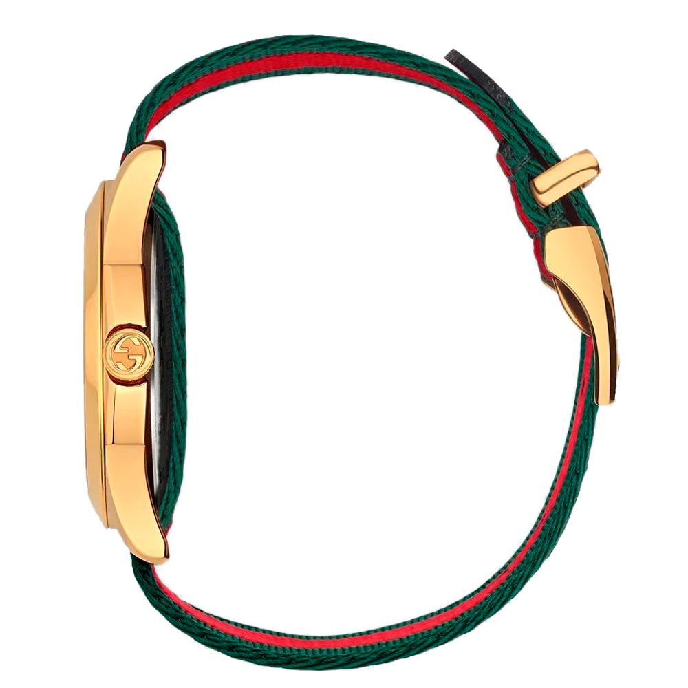 Gucci Multicolor Nylon Bracelet Watch | Designer Artisanal Timepiece