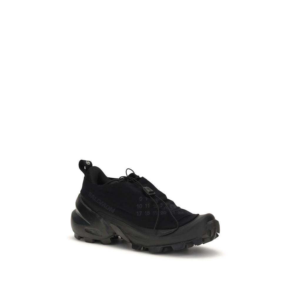 Elevate your style with MM6 Black Polyamide Athletic Sneakers, where innovative craftsmanship meets sustainable luxury for the discerning individual.