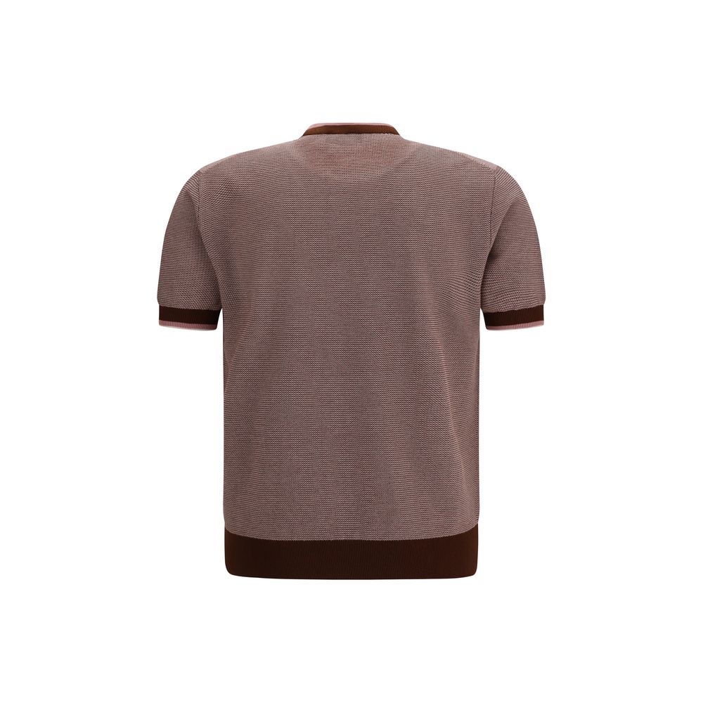 Piacenza Cashmere Multicolor Cotton Polo Shirt - Timeless Elegance