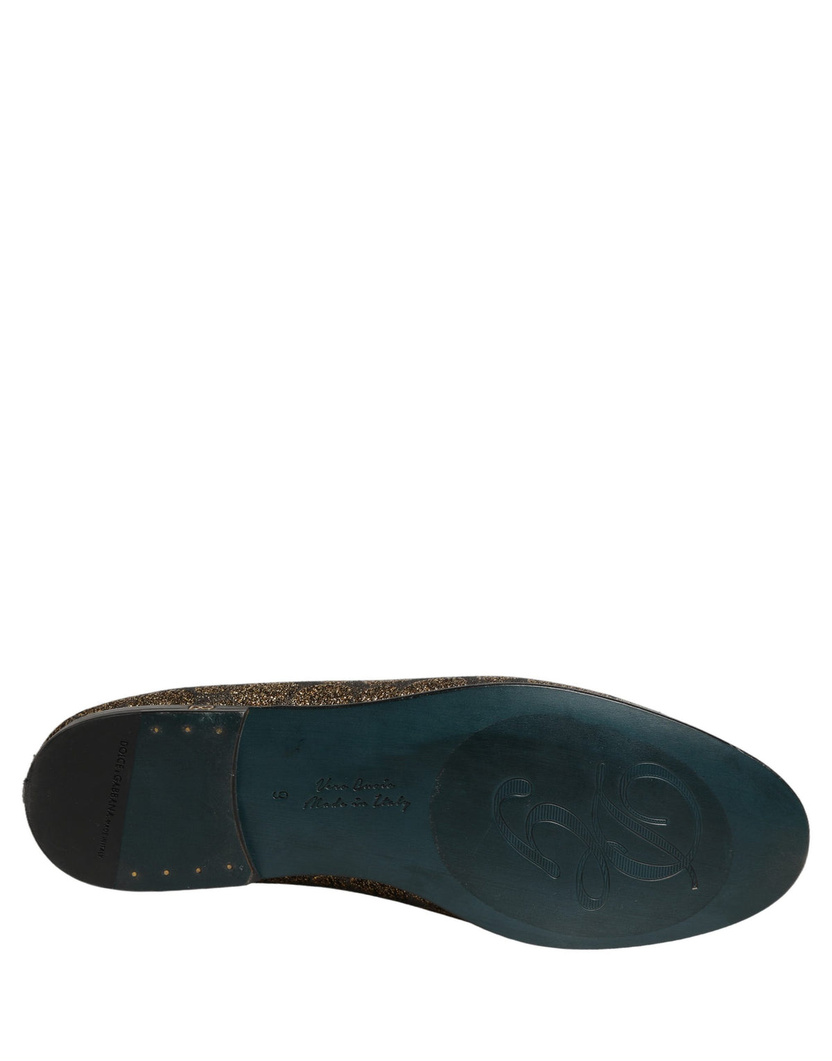 Dolce & Gabbana Gold Lurex Glitter Loafers - Luxury Footwear