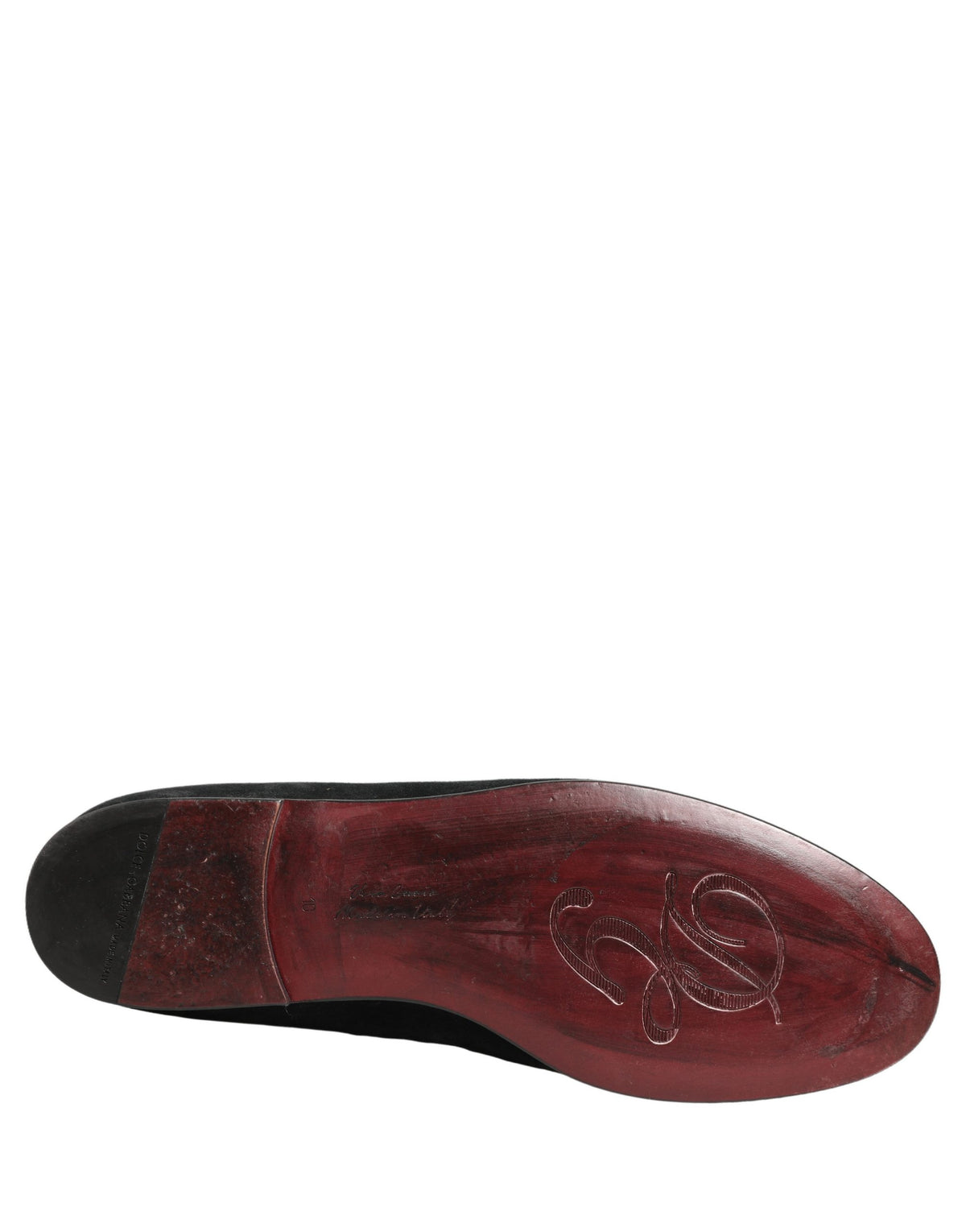Dolce & Gabbana Black Crown Embellished Dress Loafers Luxury
