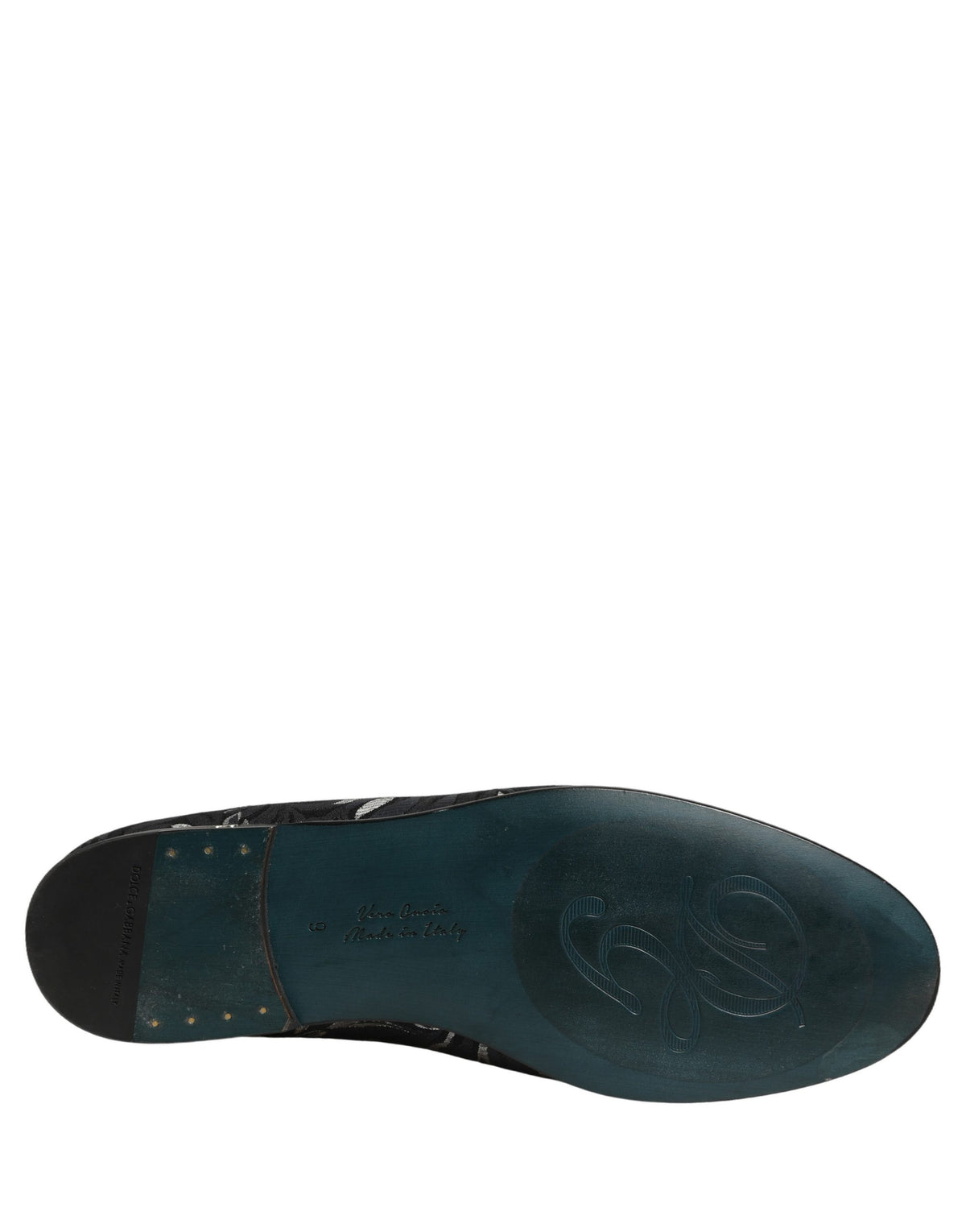 Dolce & Gabbana Black Leaf Embroidery Loafers - Luxurious Craftsmanship