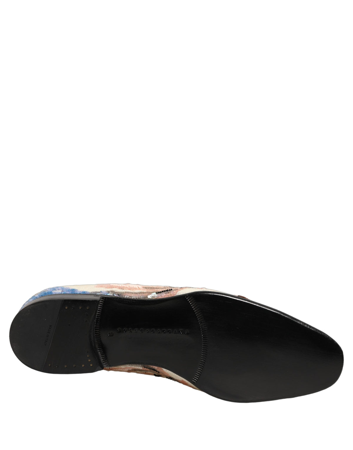 Dolce & Gabbana Multicolor Sequin Embroidered Luxe Loafers