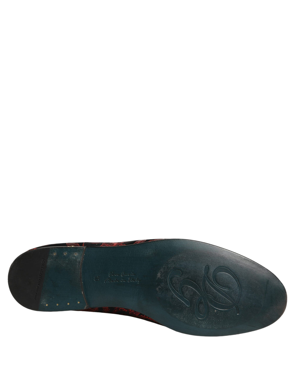 Dolce & Gabbana Red Floral Jacquard Loafers - Artisanal Luxury