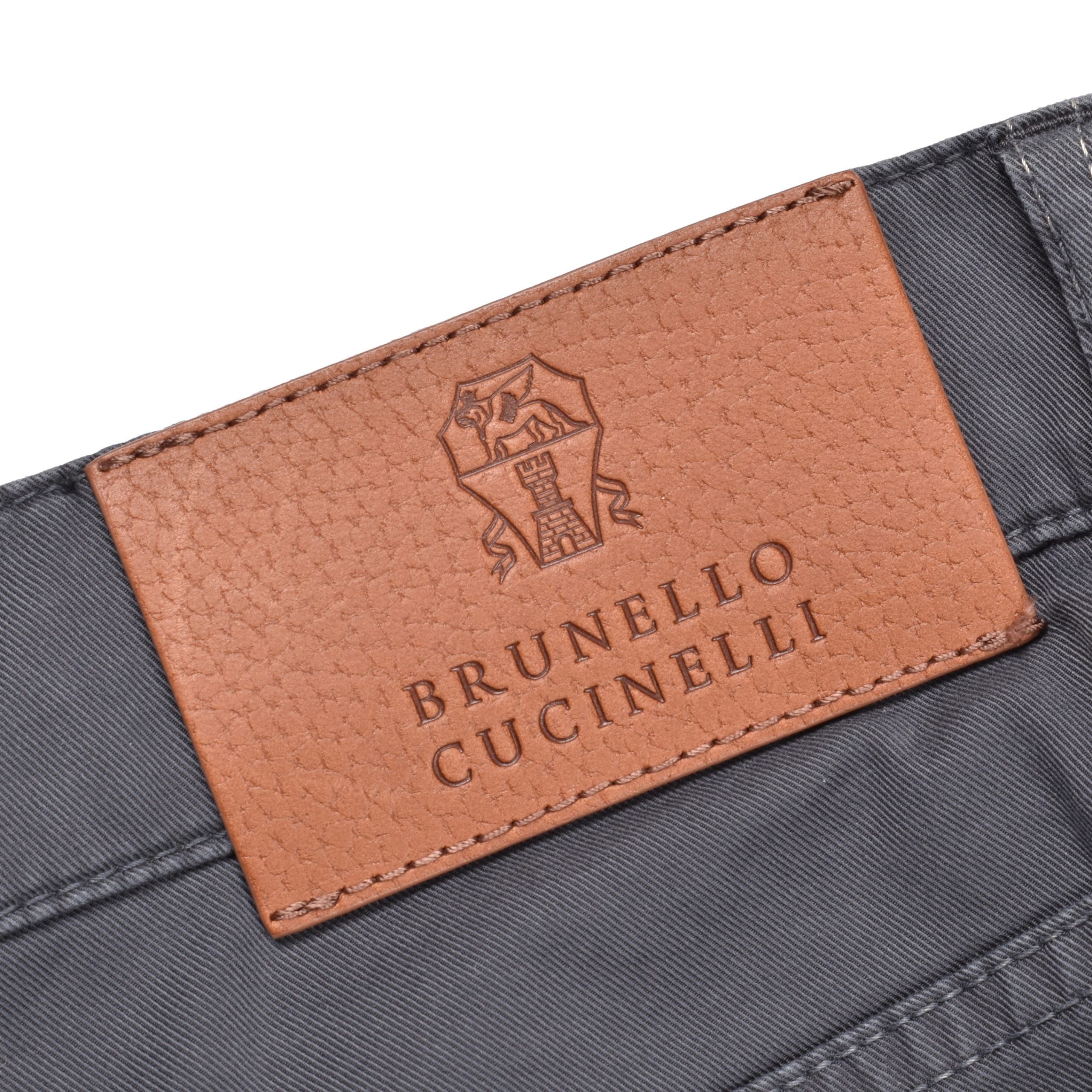 Brunello Cucinelli Gray Cotton Casual Pants