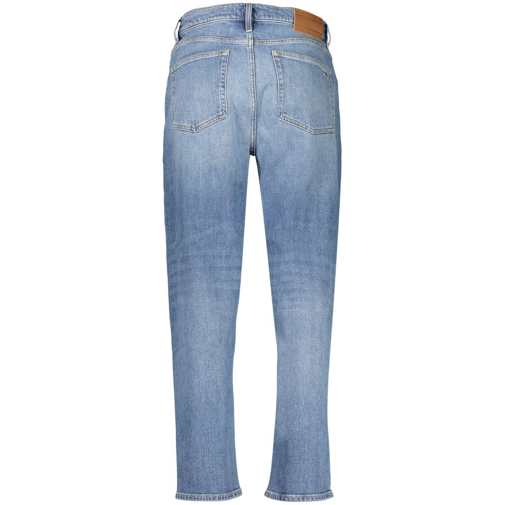 Tommy Hilfiger Blue Cotton Tapered Jeans