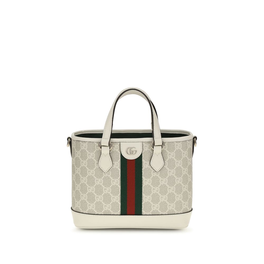 Gucci White Fabric Handbag