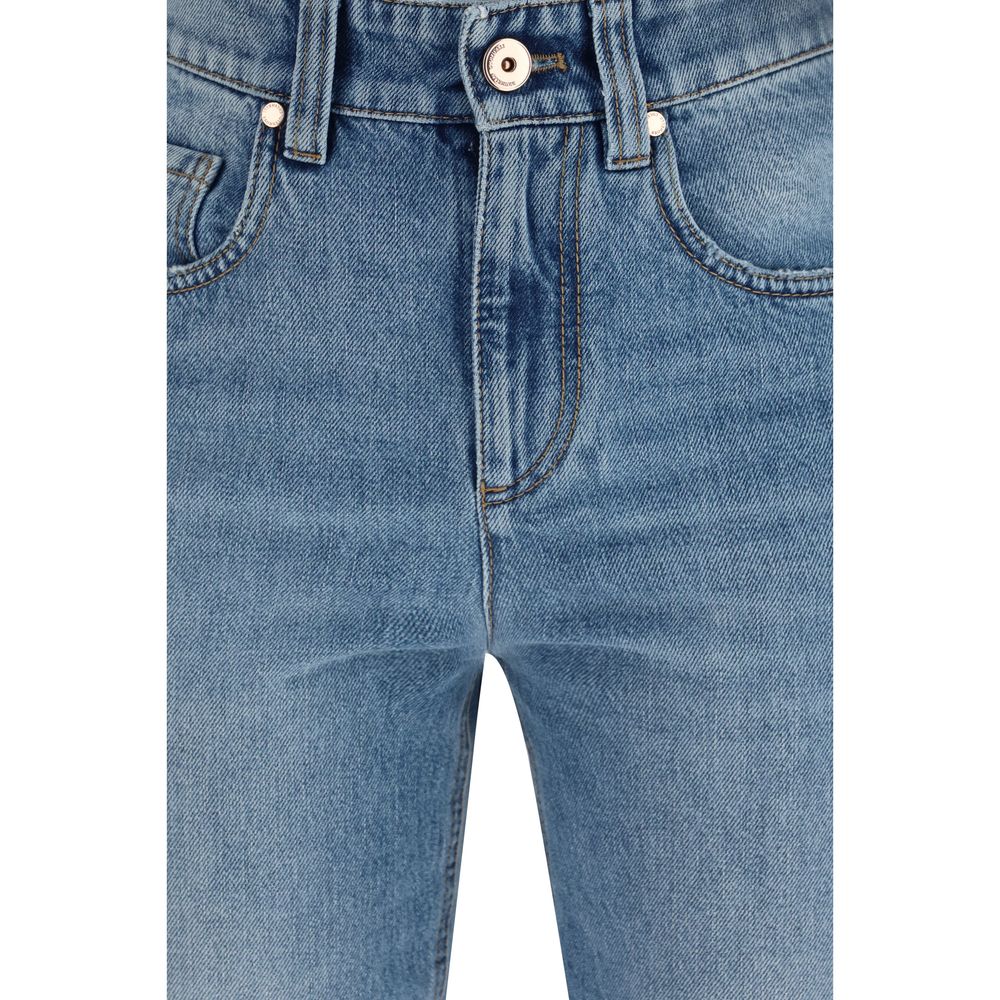 Brunello Cucinelli Blue Cotton Jeans Denim - Artisanal Luxury