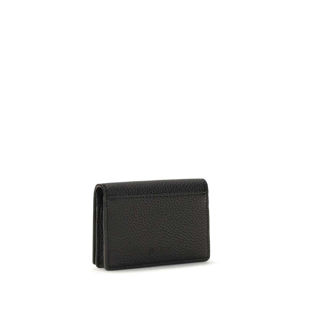 Ganni Black Recycled Polyester Wallet - Elegant Luxury Accessory
