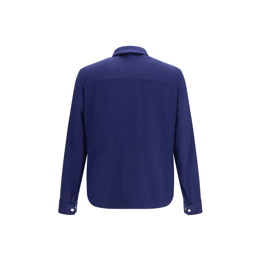 Brunello Cucinelli Blue Cashmere Full-Length Couture Jacket