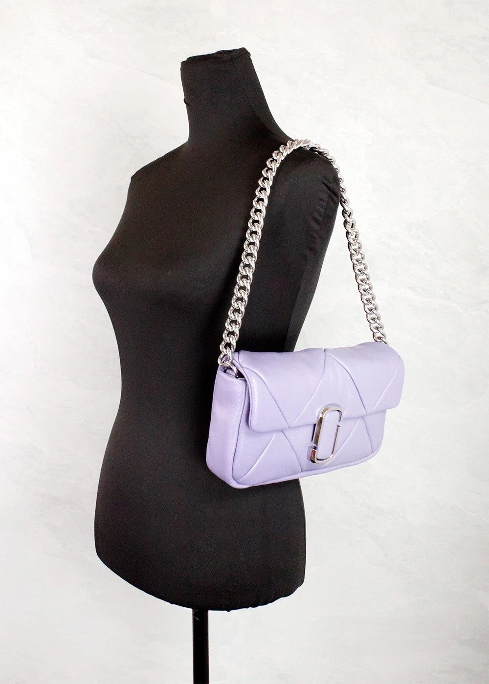 Elevate your style with the Marc Jacobs The J Marc Daybreak Diamond Quilted Leather Shoulder Crossbody Bag, a masterpiece of exquisite craftsmanship and vibrant elegance.
